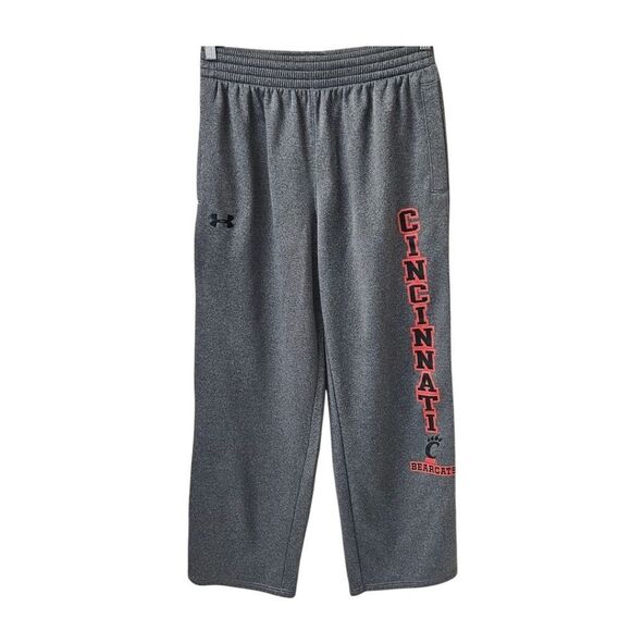 UNDER ARMOUR GRAY CINCINATTI BEAR CATS Loose Fit Joggers LIKE NEW!  Size M - Picture 2 of 15